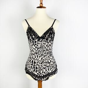 Victoria's Secret Sexy Little Things animal print bodysuit teddy lingerie XS